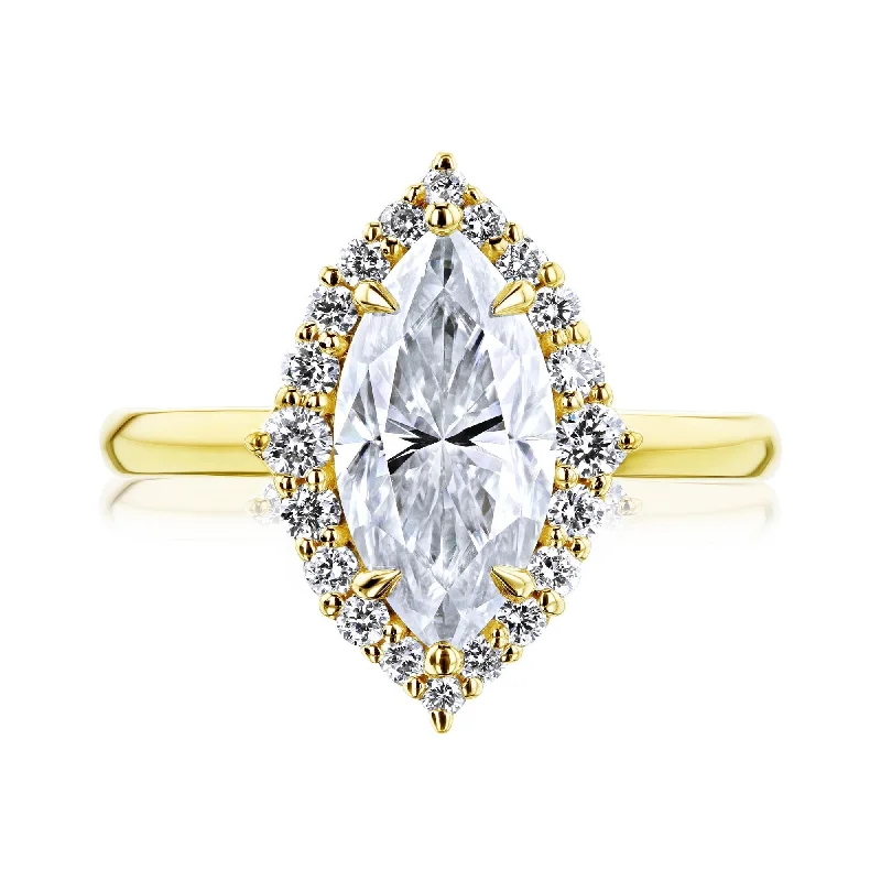 Annello by Kobelli 14k Gold Margaux Engagement Ring (GH/VS, DEF/VS)