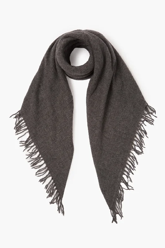 100% Cashmere Scarf Charcoal