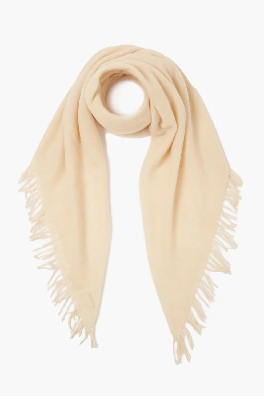 100% Cashmere Scarf Cream