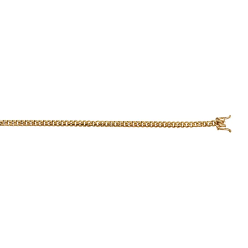 14k Gold Solid Miami Cuban Link Chain, 22"