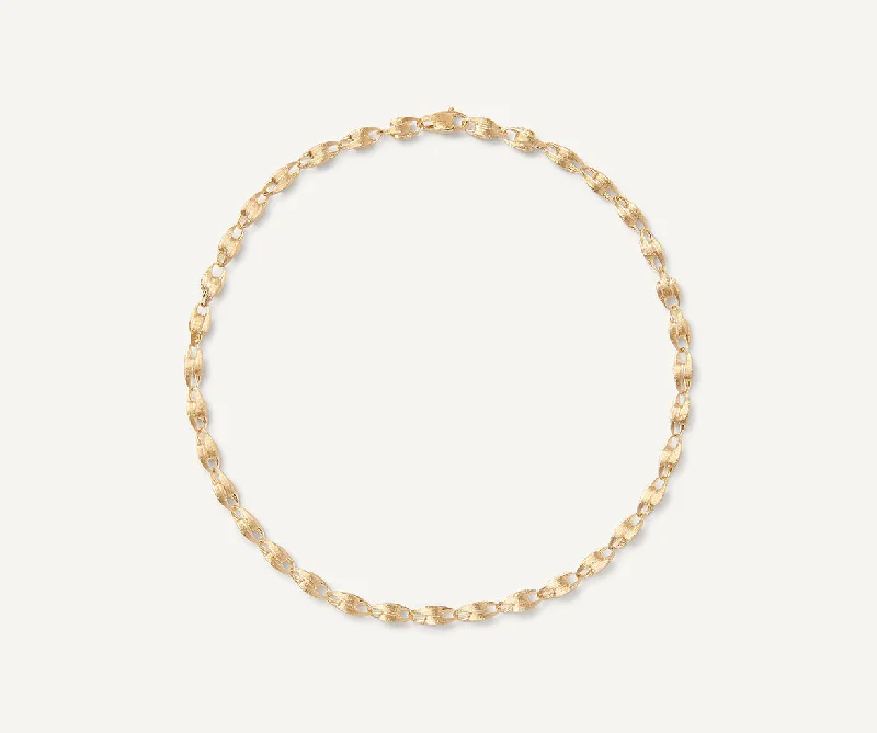 18K Yellow Gold Small Link Necklace