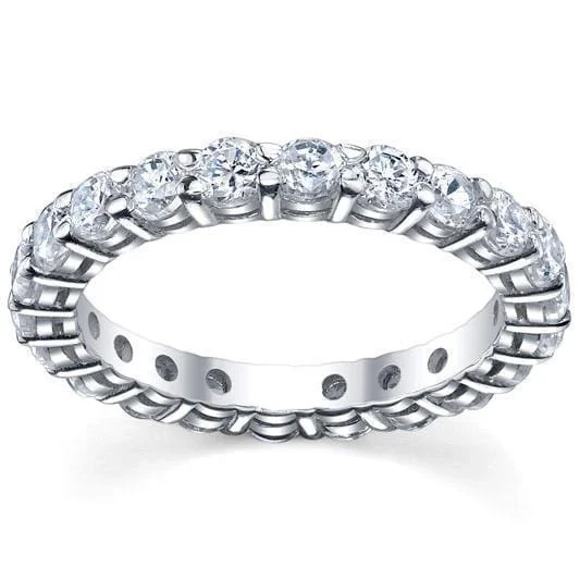 2.00 cttw Round Shared Prong Diamond Eternity Band