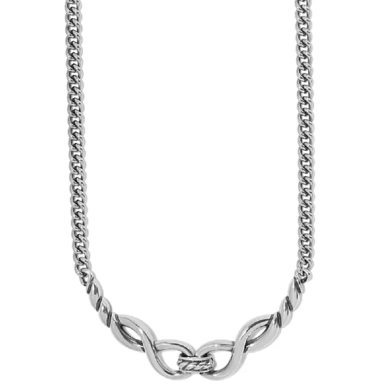 Brighton Interlok Infinity Collar Necklace