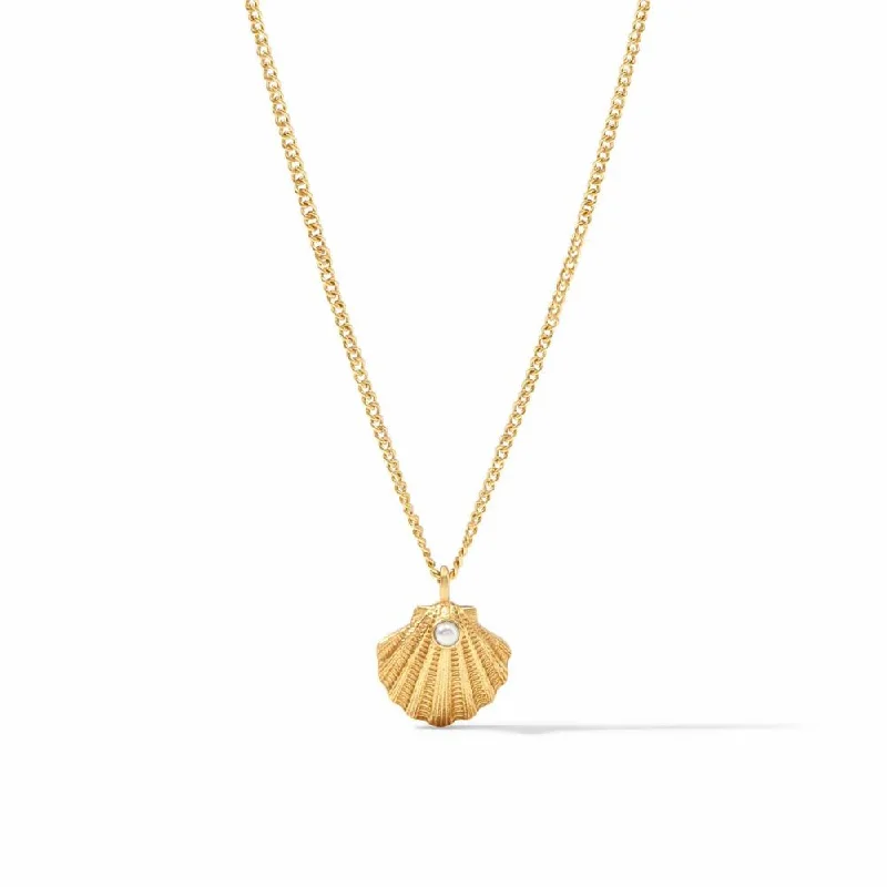 Julie Vos Sanibel Shell Delicate Necklace - Pearl