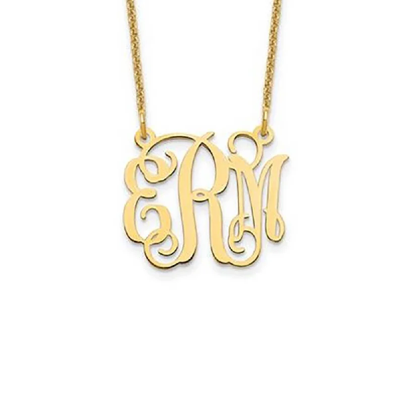 Cursive Monogram Pendant