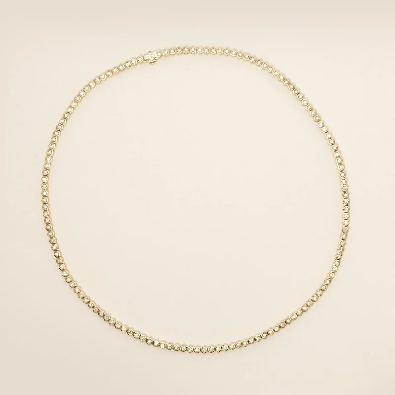 Day's Signature Diamond Hexagon Necklace in 18kt Yellow Gold (2 3/4ct tw)