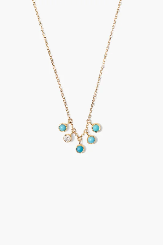 Delilah Charm Necklace Turquoise mix