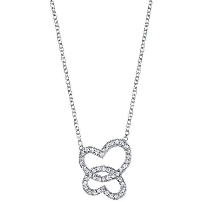 Diamond Double Heart Pendant