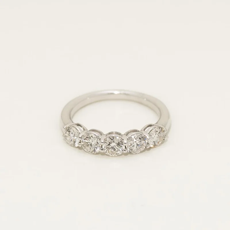 Diamond Five Stone Band in Platinum (1 1/2ct tw)