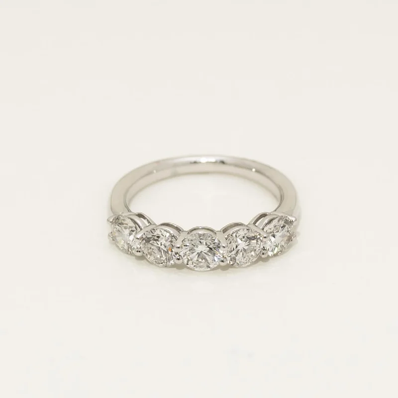 Diamond Five Stone Band in Platinum (2ct tw)