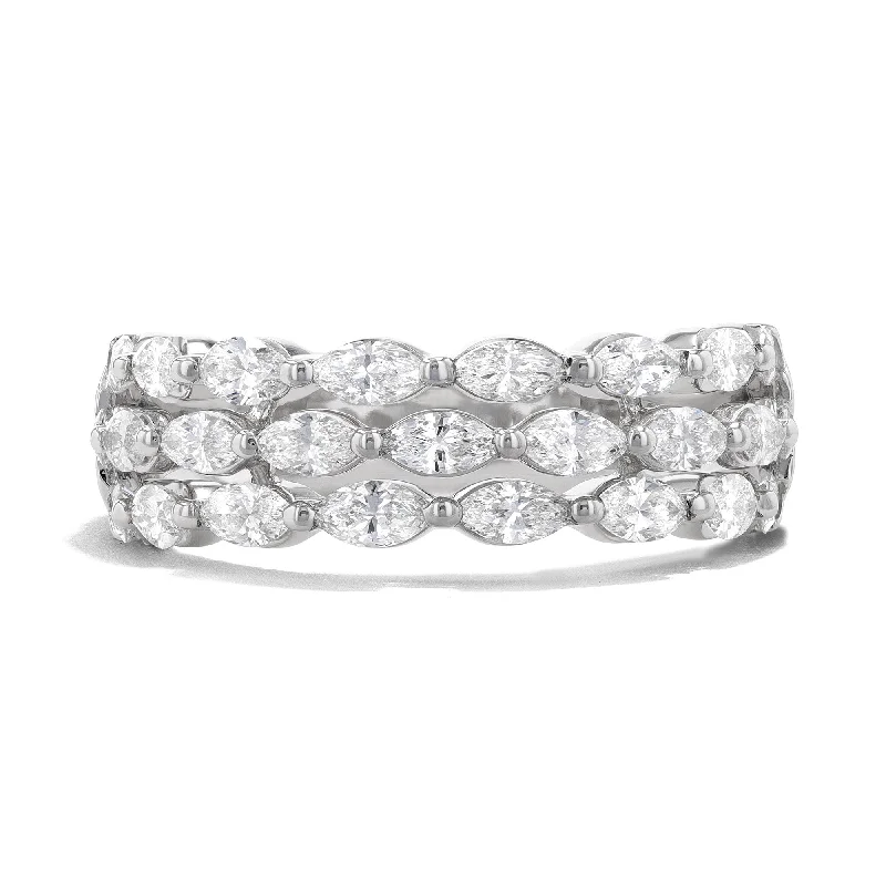 Duchess 3-Row Marquise Band