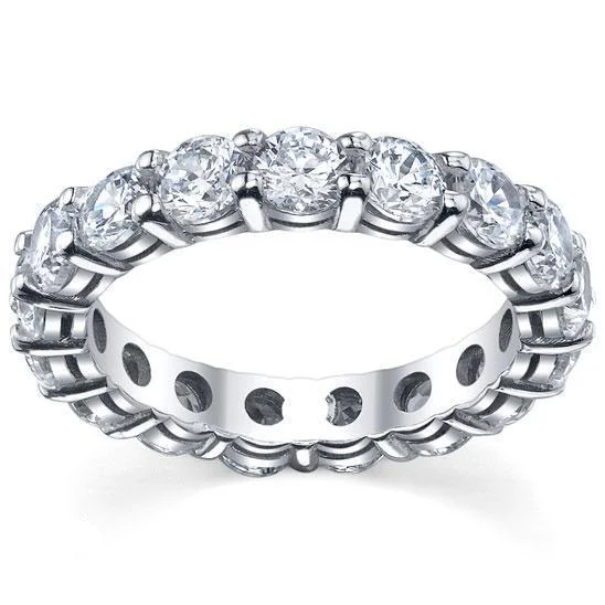 4.00 cttw Round Shared Prong Diamond Eternity Band