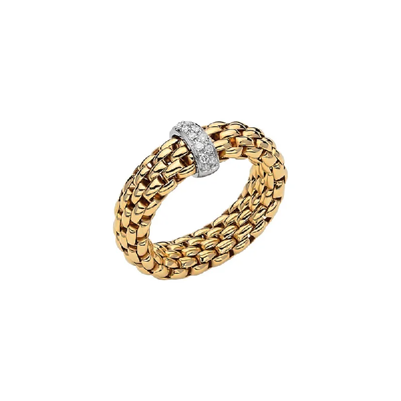 Fope 18k Vendome Two-Tone Woven Band