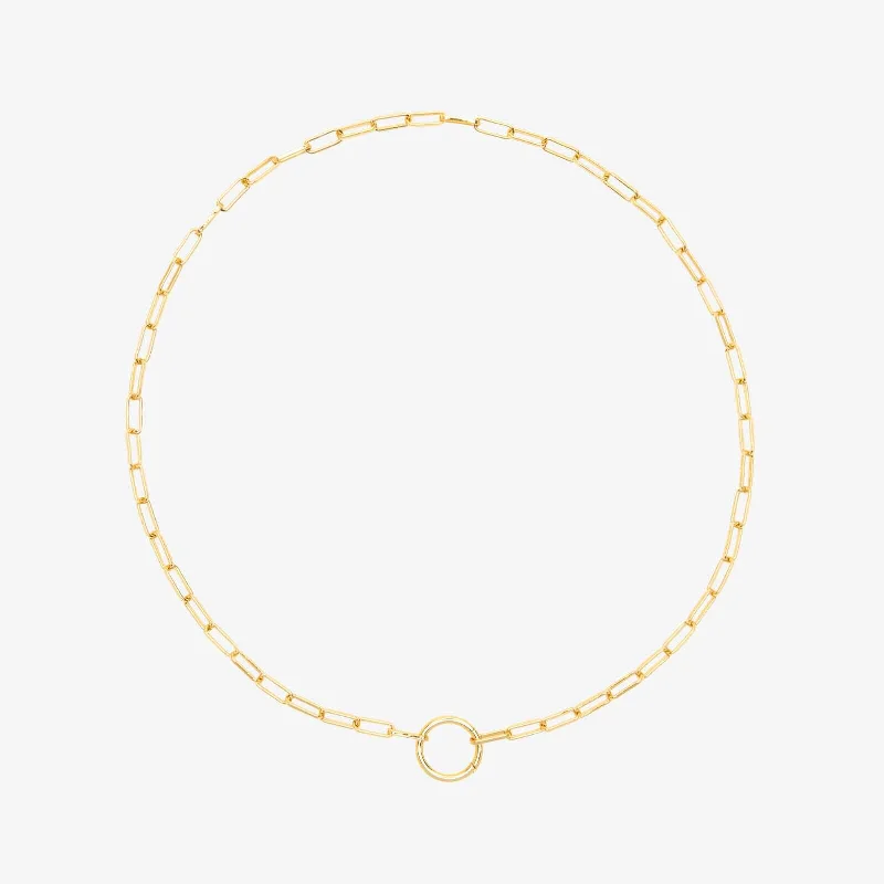 Harper Round Charm Chain Choker