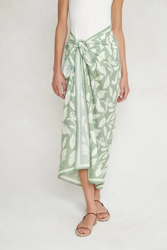 Ivy Printed Sarong Sage