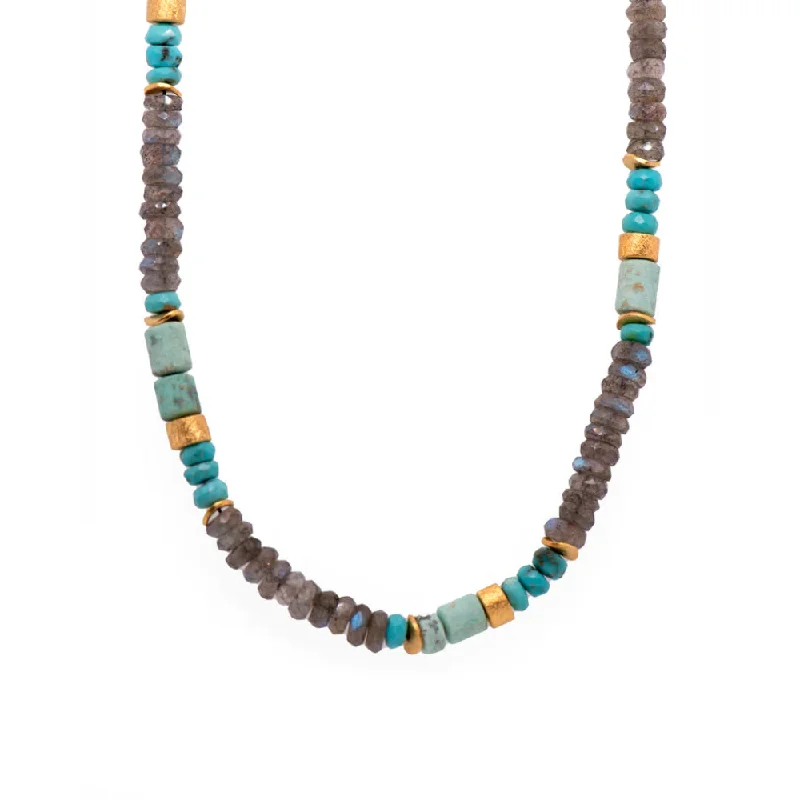 Joyla Turquoise and Chrysoprase Necklace