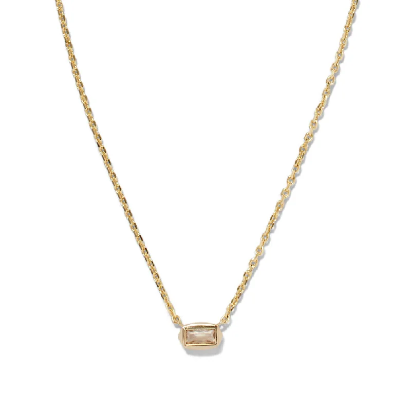 Kendra Scott Fern Crystal Short Pendant Necklace