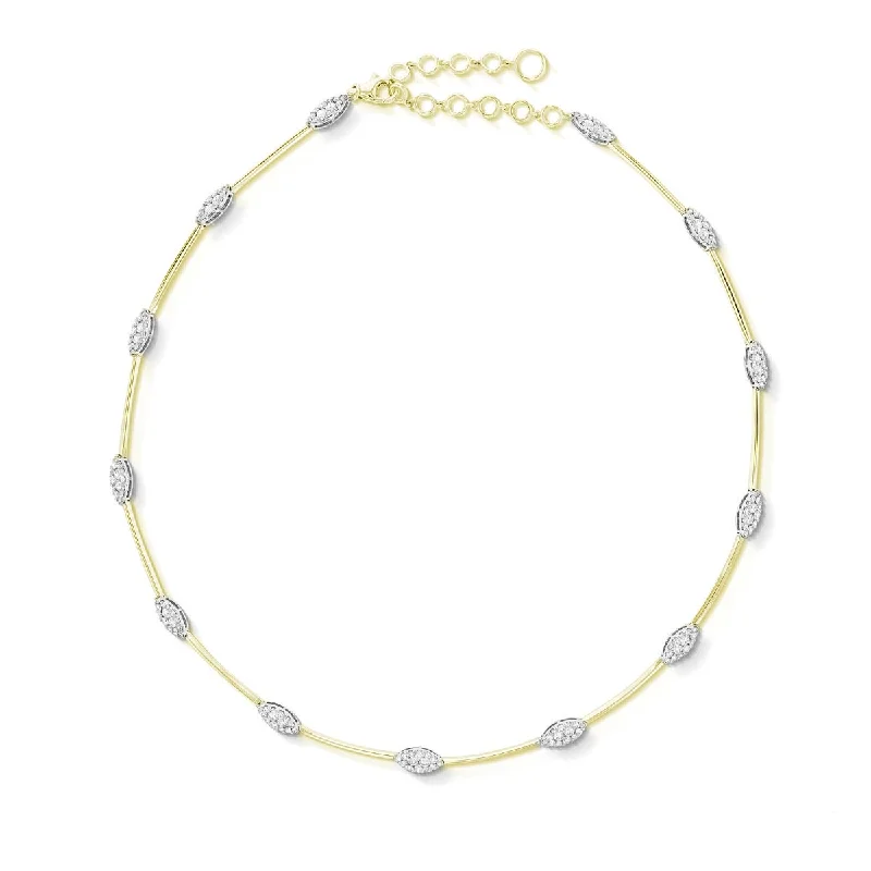 Lovebright Diamond Necklace in 18kt Yellow Gold (2 1/3ct tw)