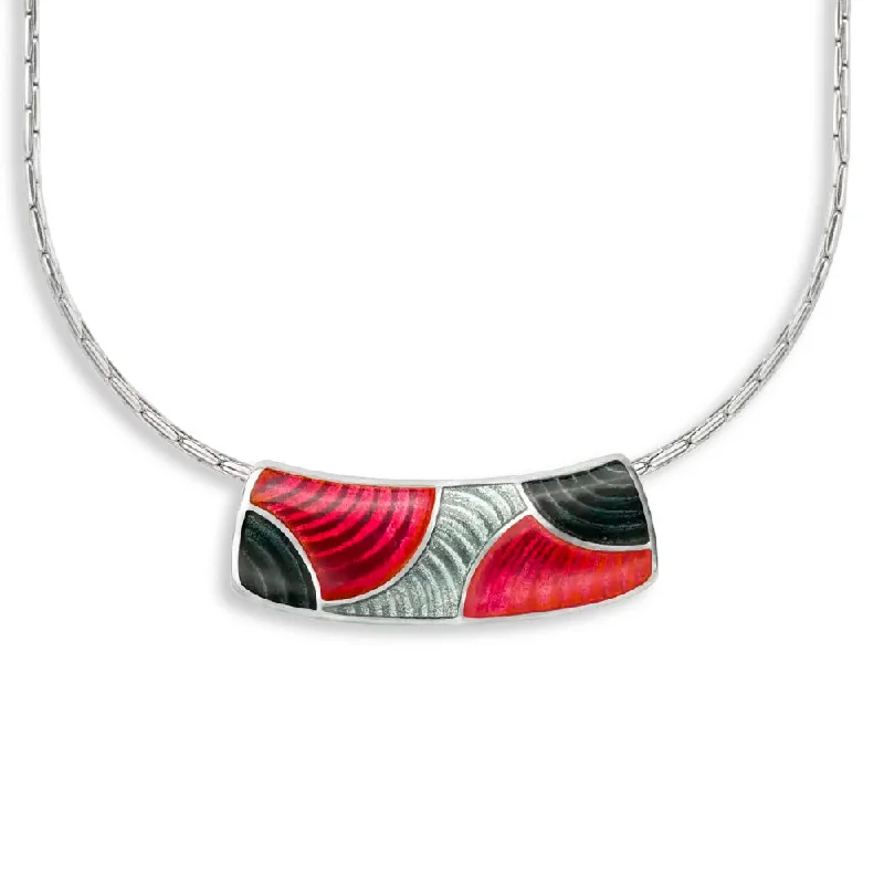 Nicole Barr Red Rio Tube Necklace