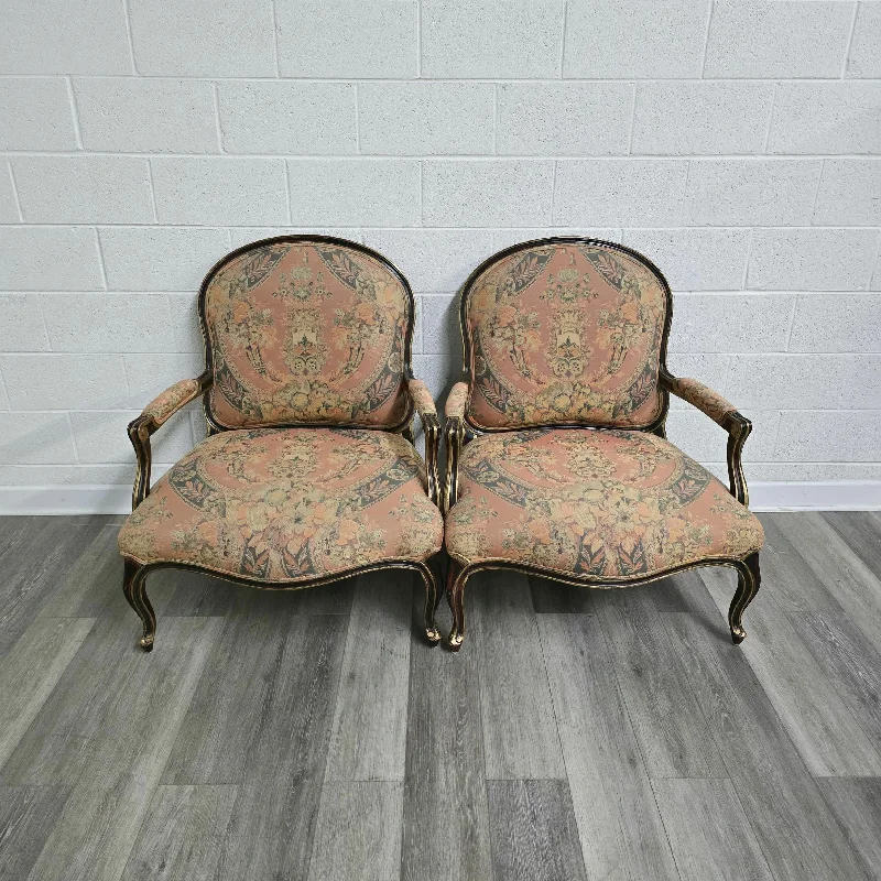 Pair Of Floral Chairs