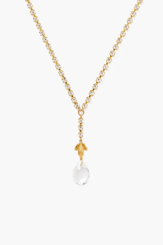 Pippa Drop Necklace Crystal