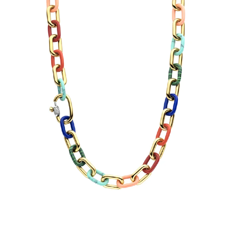 Ti Sento Multi-Color Chain Necklace