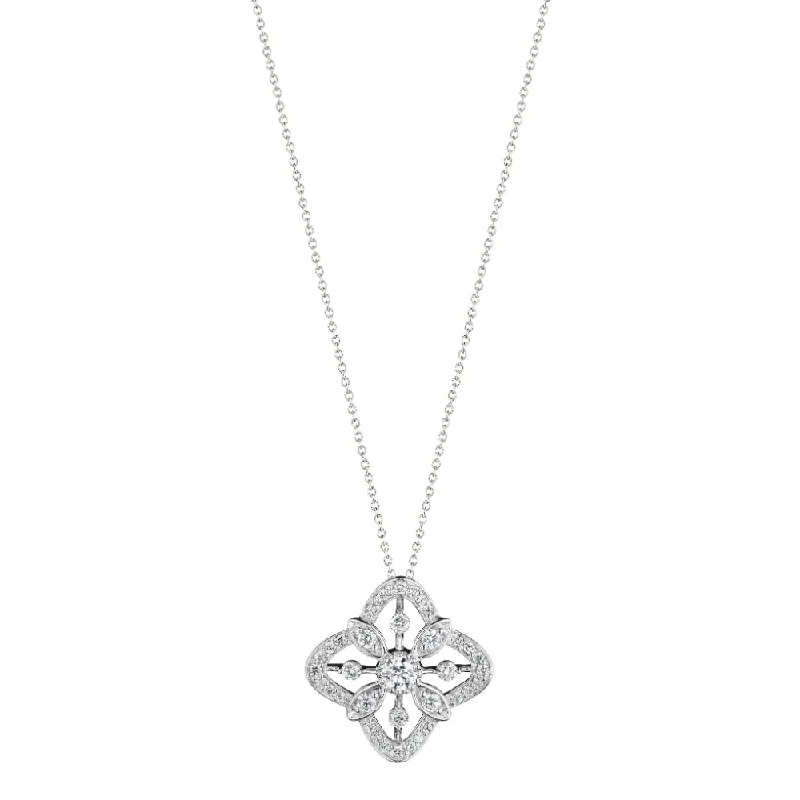 Verragio 18k "Fiore" Diamond Pendant Necklace