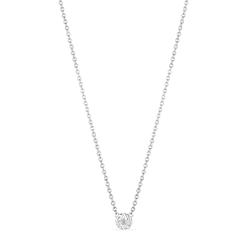 Vienna Solitaire Necklace with Diamonds