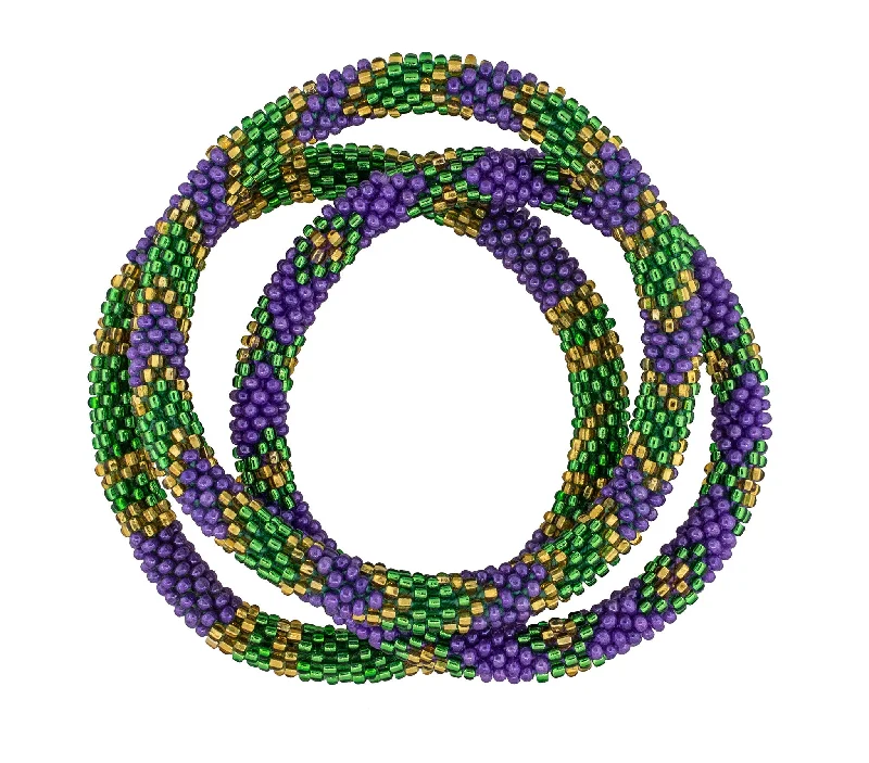 8 inch Roll-On® Bracelets <br> Mardi Gras