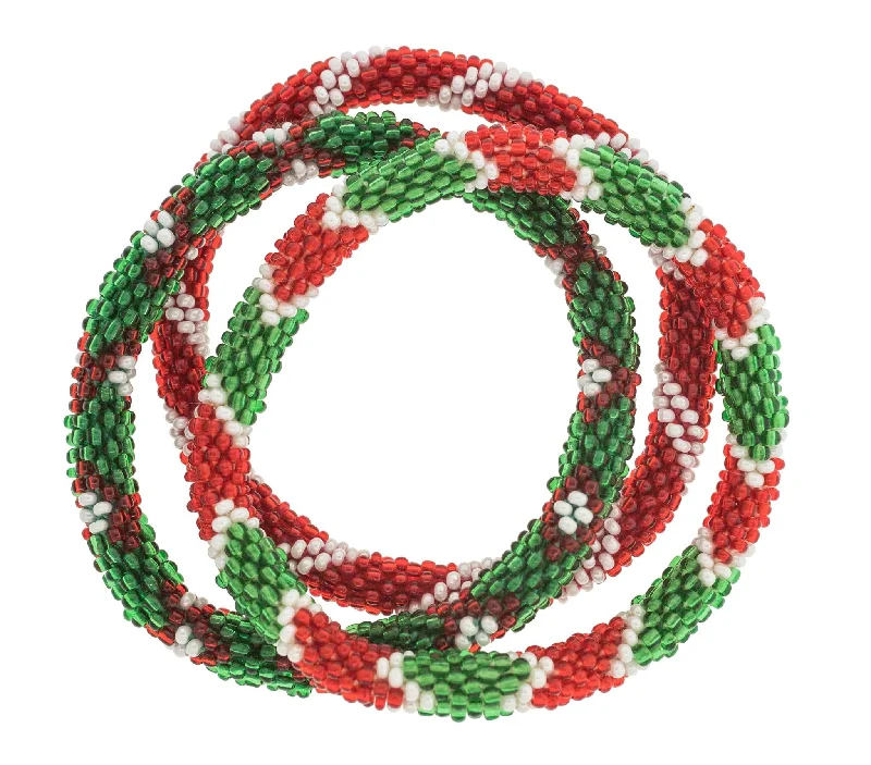 8 inch Roll-On® Bracelets <br> Mistletoe