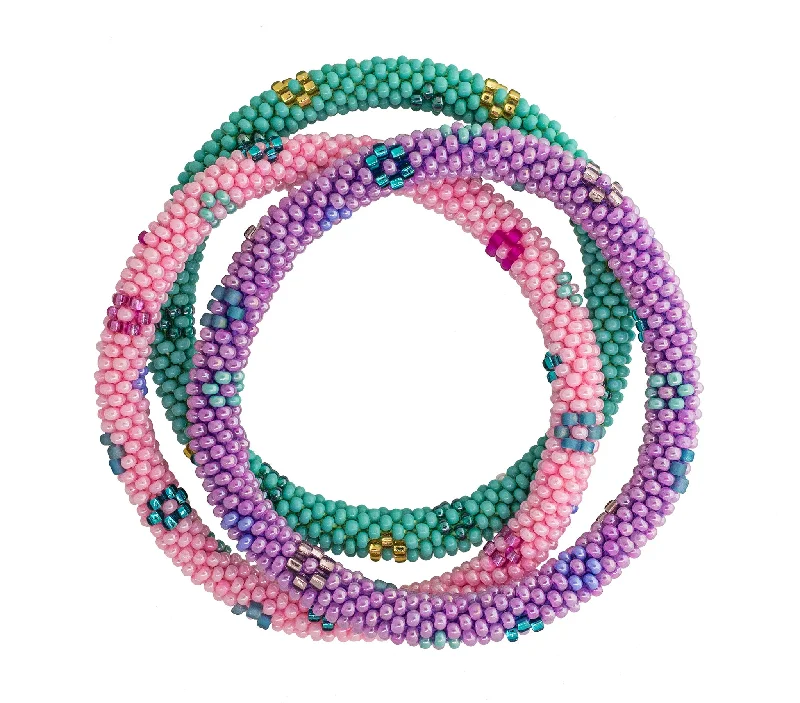 8 inch Roll-On® Bracelets <br> Flower Power