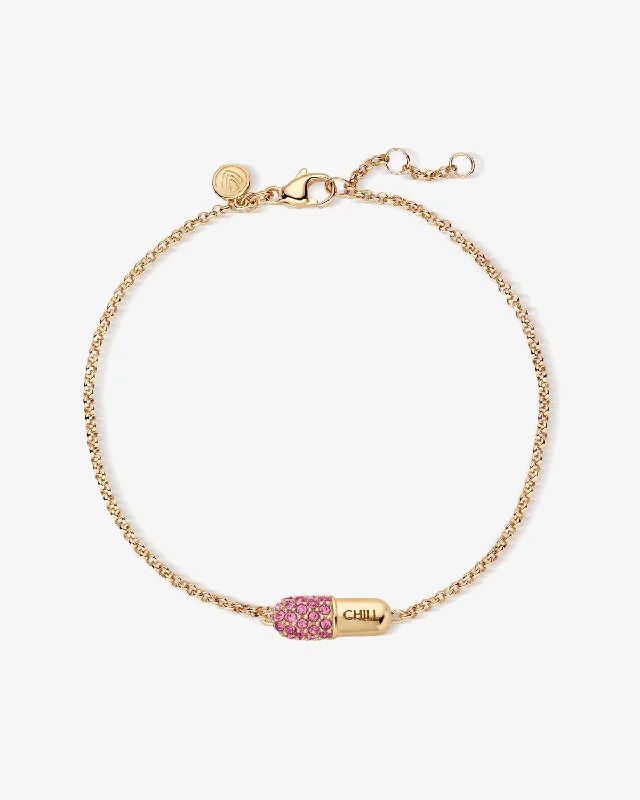 Chill Pill Pavé (Rose) Bracelet