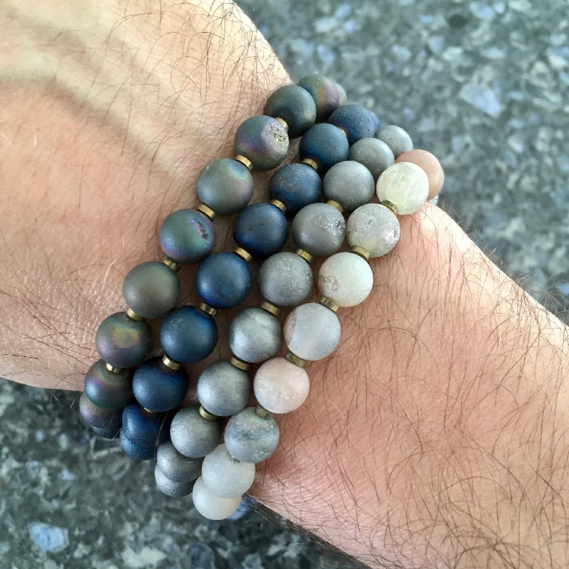 Fair Trade Druzy Stone Bead Bracelets