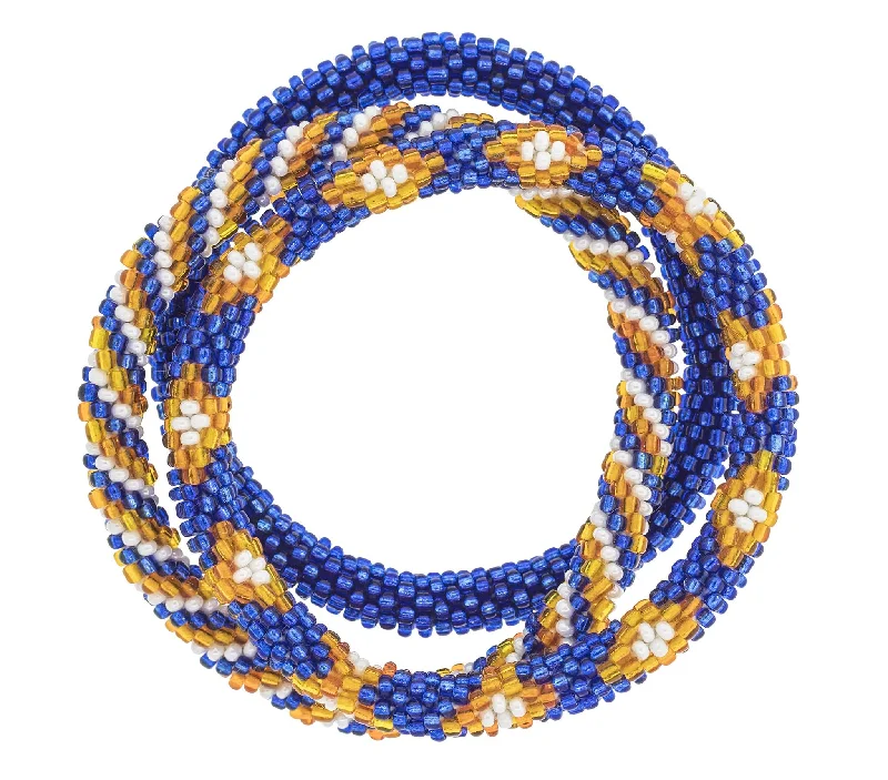 Game Day Roll-On® Bracelets <br> Blue & Orange