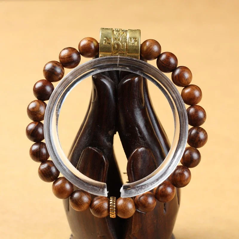 Hainan Natural Huanghua Pear Wooden Prayer Beads Bracelets