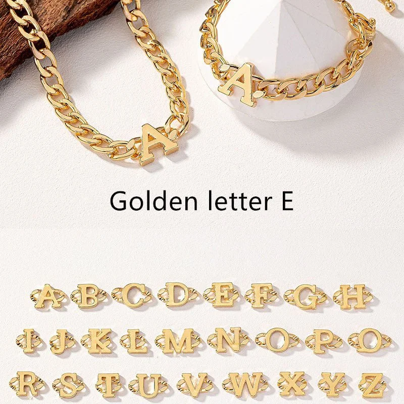 Golden Yellow Letter E