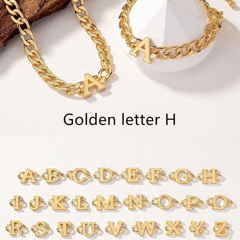 Golden Yellow Letter H