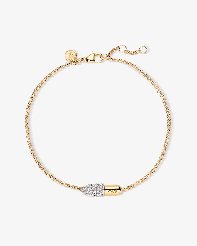 Love Pill Pavé Bracelet