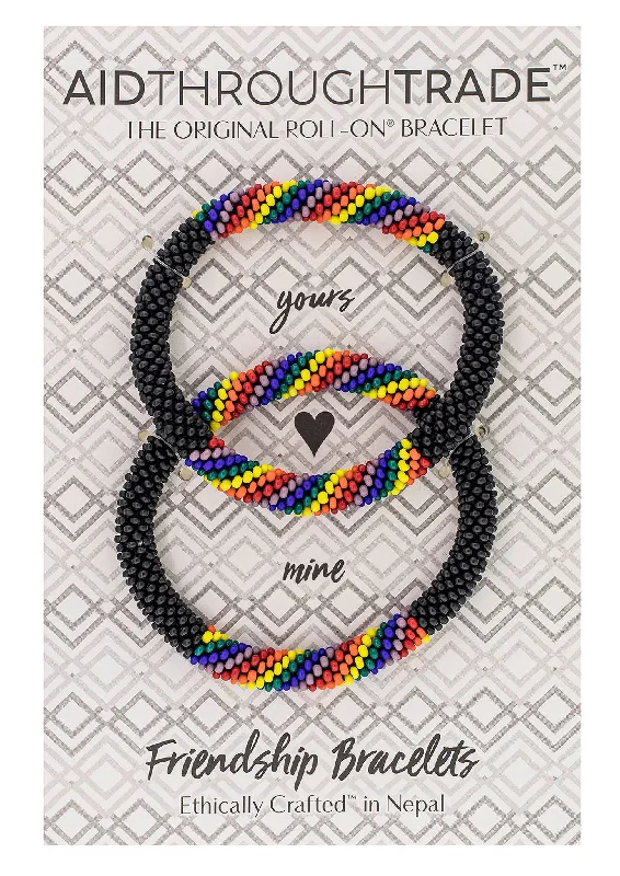 Roll-On® Friendship Bracelets <br> Love Noir