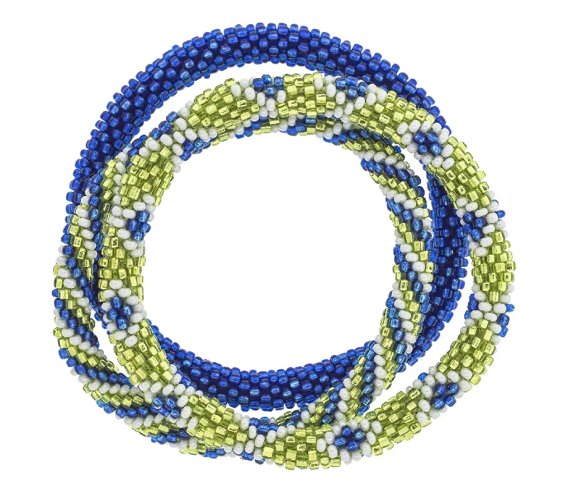 Game Day Roll-On® Bracelets <br> Blue & Green