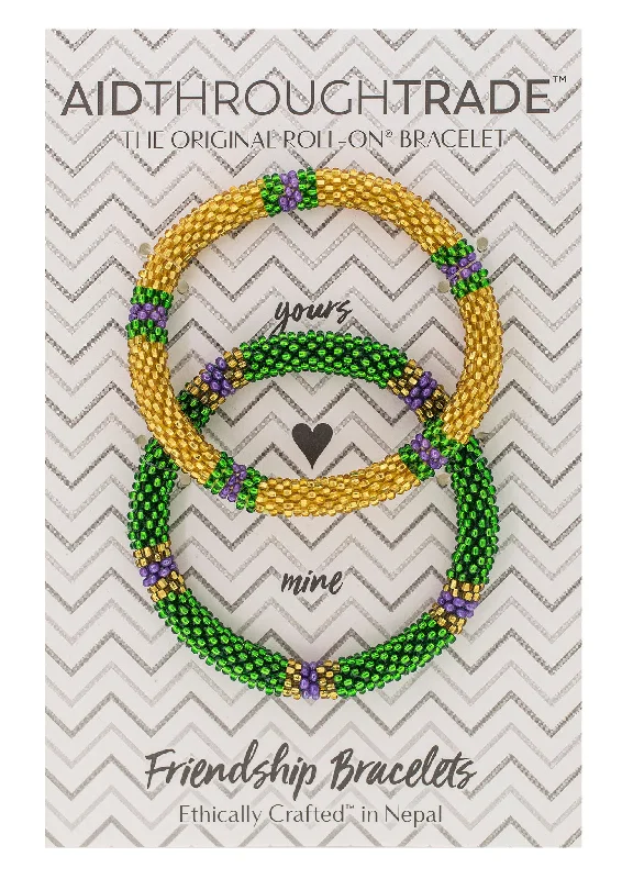 Roll-On® Friendship Bracelets <br> Mardi Gras