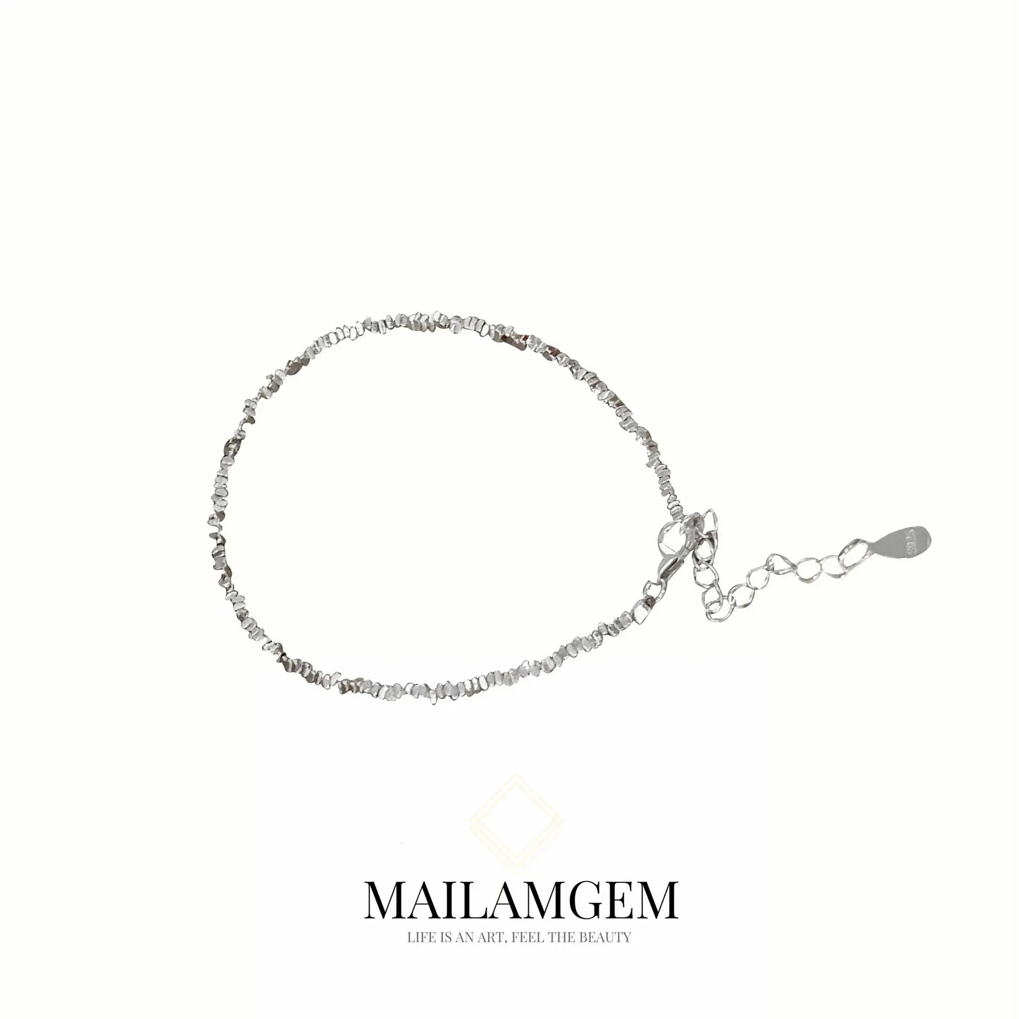 S925 Broken Silver Bracelet