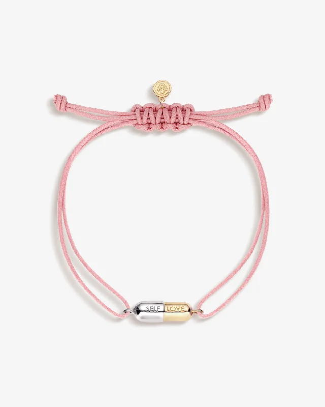 Self-Love Pill Double Cord Bracelet