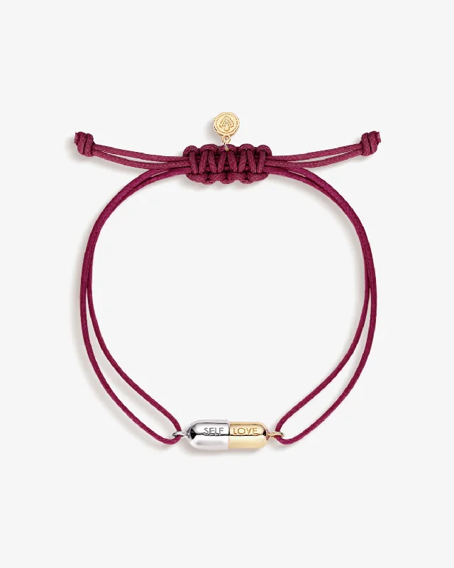 Self-Love Pill Double Cord Bracelet