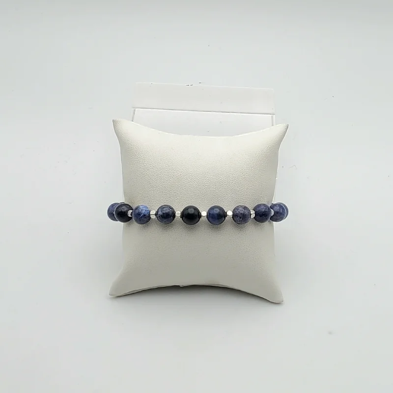 Sodalite Bead Stretch Bracelet