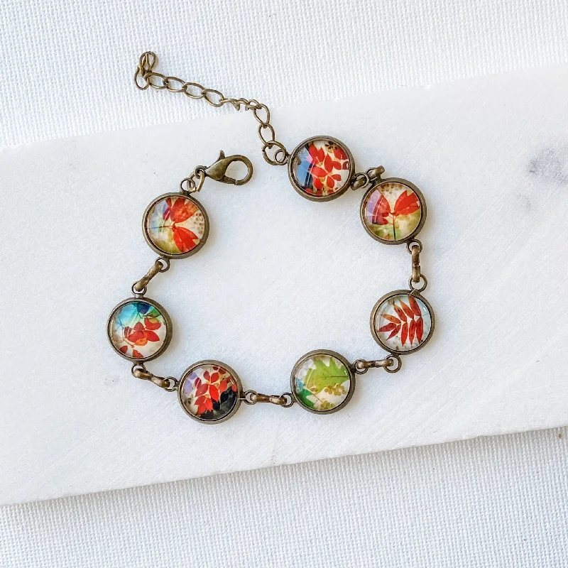 Vintage Prints Bracelets - Autum Leaves