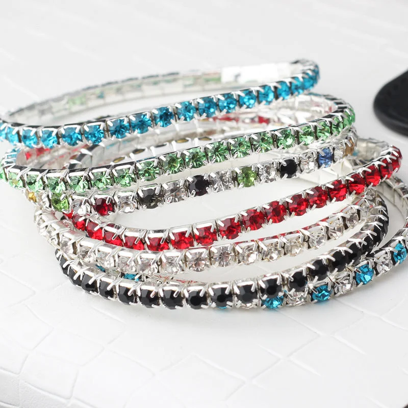 Wholesale Full Diamond Elastic Cord Claw Chain Bracelet