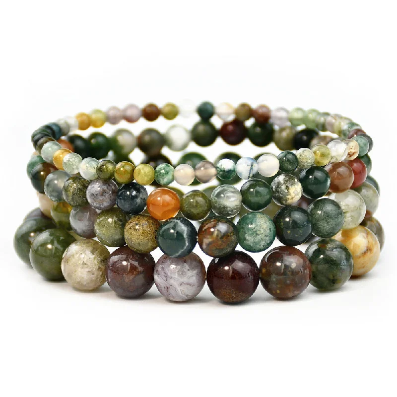 Wholesale of New Chinese Style Colorful Natural Stone Beaded Bracelets