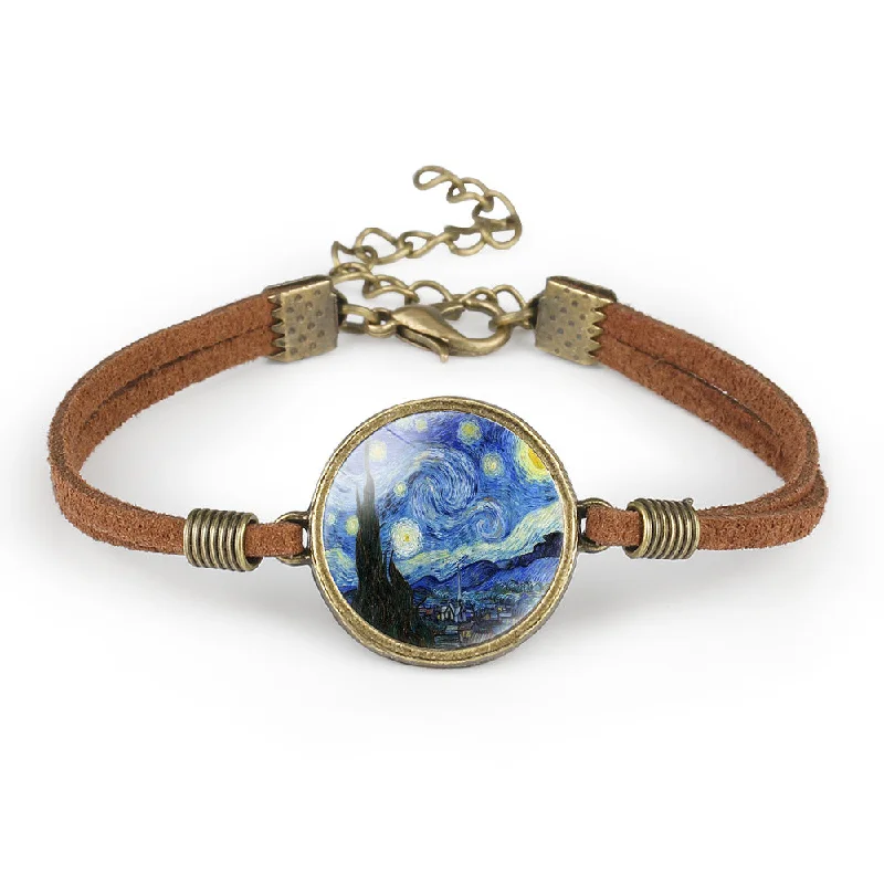 Wholesale World Famous Paintings Leather Bracelet