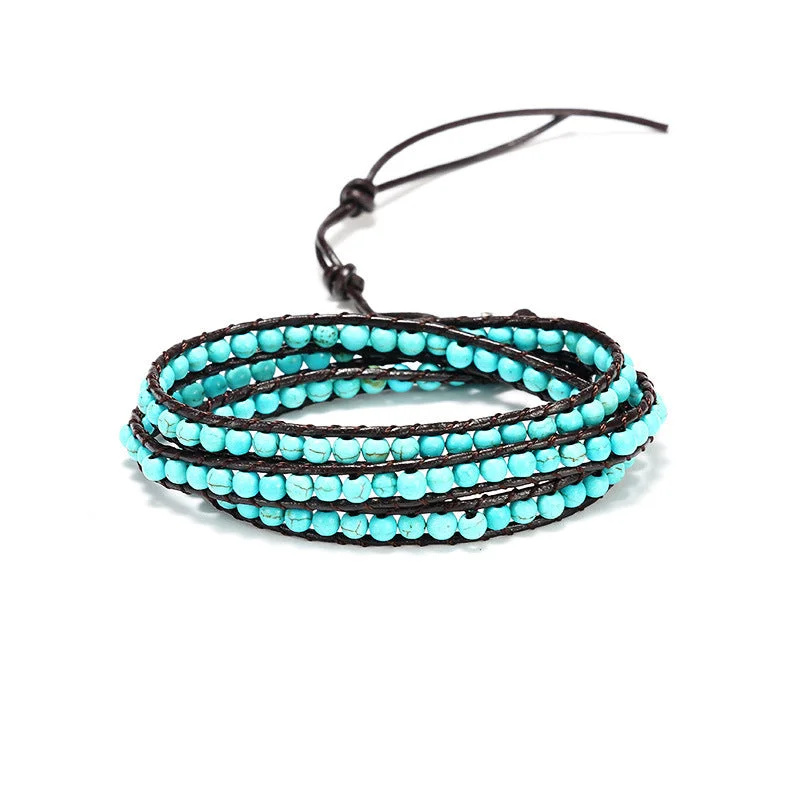 Wholesale Woven Multilayer Natural Stone Bracelets